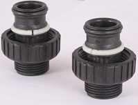 Фитинг прямой V3007-04 Noryl 1" BSPT (комплект 2 шт)