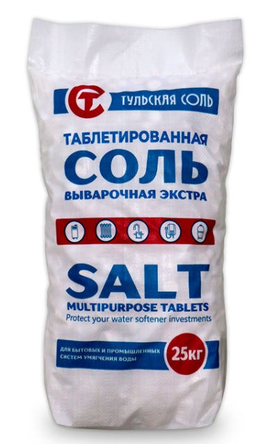Таблетированная соль, мешок 25кг Тульская