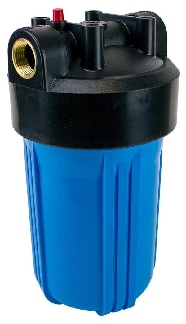 Магистральный фильтр Посейдон для холодной воды (1") BB10 синий комплект