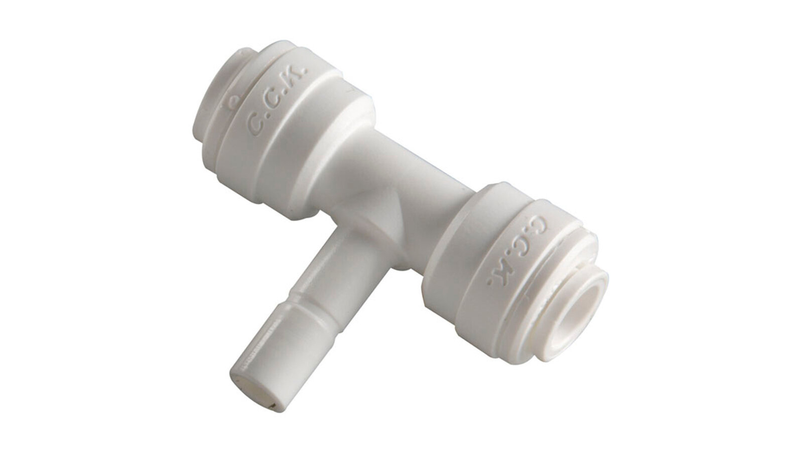 Тройник 1/4"тр.-1/4"гл.шт.-1/4"тр. JG